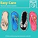 RockDove Women's Open Toe Memory Foam Flip Flop Slippers, Faux Cashmere Anti-Slip Thong Slide Slipper Shoes for Home Lounge Hotel Spa & Bedroom (9-10 B(M) US, Midnight Black)