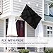ANLEY Fly Breeze 3x5 Foot Solid Black Flag - Vivid Color and Fade Proof - Canvas Header and Double Stitched - Plain Black Flags Polyester with Brass Grommets 3 X 5 Ft