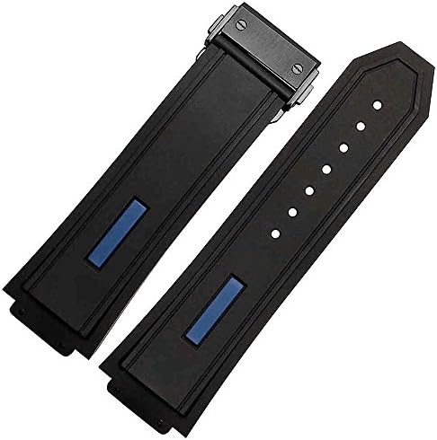 Zhuolei 27x19mm Convex Lug Silicone Watch Band Strap Generic for Hublot Style