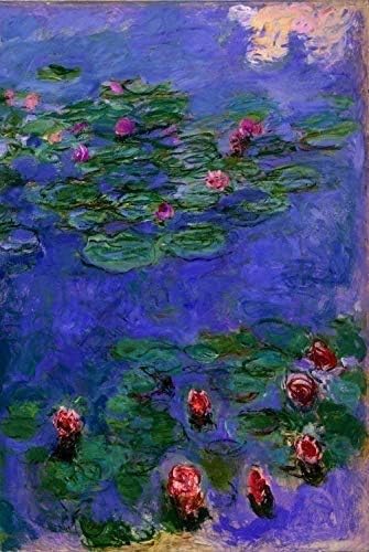 Jigsaw Puzzles-Monet Garden Series Oil Painting Puzzles,1000 Pieces Jigsaw for Adults Kids,Sunrise Water Lilies-Educational Game Birthday Gift Toy