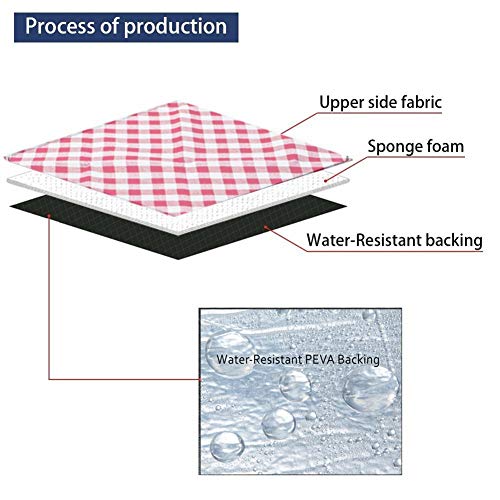 FYL Extra Large Proof Beach Picnic & Outdoor Blanket with Waterproof Backing-80 90"