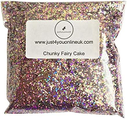Nail Art Chunky Loose Glitter Pink Fairy Cake 10g bag