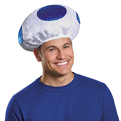 Disguise Men's Mushroom Hat Costume Accessory - Adult Blue