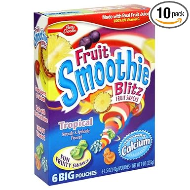Betty crocker Fruit smoothiez Tropical 1.5oz (016000151765)