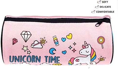 Pencil Case, Phroboxl Cute Unicorn Pencil Pen Case Stationery Pouch Funny 3D Printing Cosmetic Bag Travel Bag for Girls &amp; Women, Pink