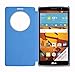 [Quick Window View] Smart view Protective Flip Cover Case Smart Sleep Wake Protection Rigid Shell Case for LG G Stylo / LG G4 Stylus (Navy)