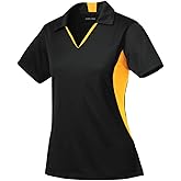 Ladies Moisture Wicking 2 Tone Micropique Golf Polos in Sizes XS-4XL