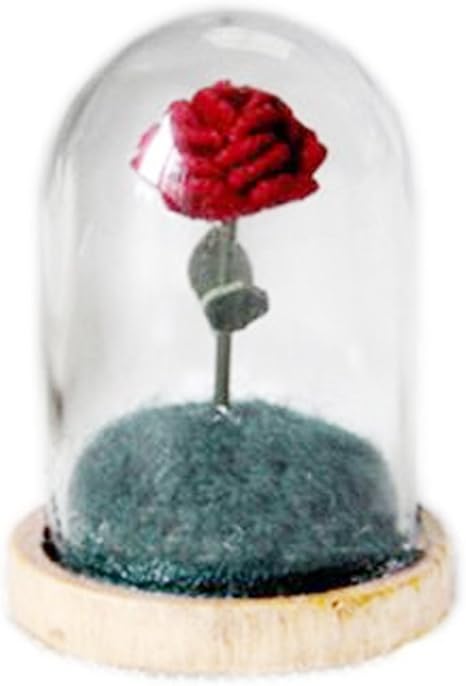 Amazon 羊毛フェルト バラ 星の王子様 ローズ 手作り ミニガラス入り 初心者 羊毛フェルト 通販