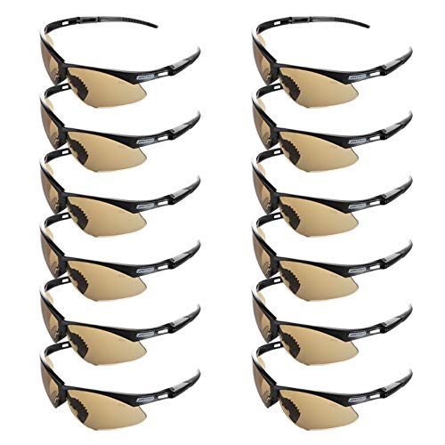 JORESTECH Eyewear - Safety Protective Glasses Case of 12 (Brown)