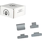 Q-AutoAccessories Wheel Weights kit, 80 pcs-(20 pcs (0.25oz)/ 20 pcs (0.50oz)/ 20 pcs (0.75oz)/ 20 pcs (1.00 oz) Wheel Balanc