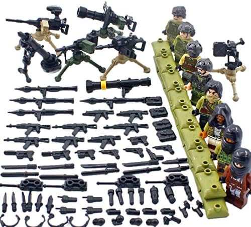 DAN DISCOUNTS 8Pcs Mini Figures Set-Army Toys Soldiers Soldier Special Force Army Camouflage Forest Military Building Block Figure Educational Toy