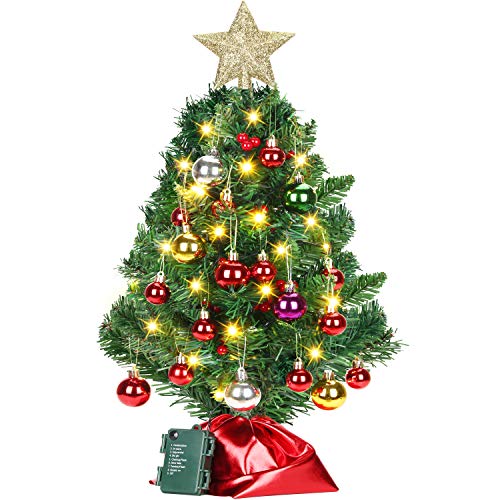 Desk Christmas Tree With Lights 