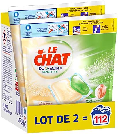 Le Chat Sensitive Duo Bulleswasmiddel Capsules112 Wasbeurten