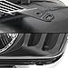 AKKON - For 2005 2006 2007 2008 2009 Ford Mustang OE Direct Replacement Black Headlights Lamp Left + Right