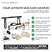 Derma Roller Kit 12-in-1 and Vitamin C Hyaluronic Acid Serum Set 0.30mm Microneedling Tool For Face Skin Massage Tool For Home Use by Everlong Beauty
