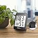 Hygrometer Thermometer, TACKLIFE Digital Indoor Temperature Humidity Gauge with Alarm Clock, MAX-MIN Mode, Current Time/Date Display - HM02