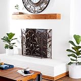 Deco 79 71889 Metal Fire Screen, 48"W x 30"H