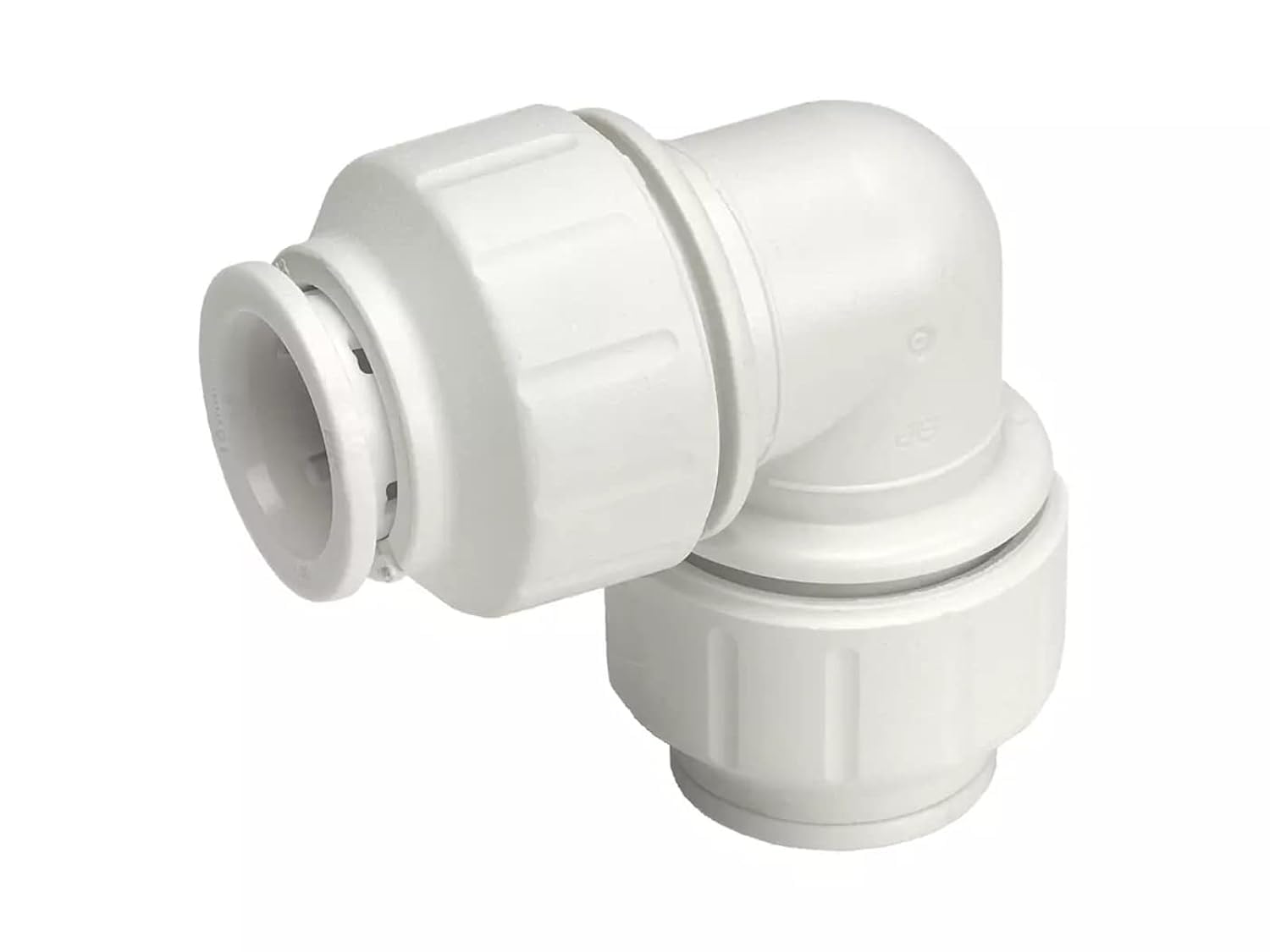 John Guest Speedfit Equal Elbow 15mm | PEM0315W Push-Fit Plumbing Fitting | Hot & Cold Water & Central Heating Pipe Connector