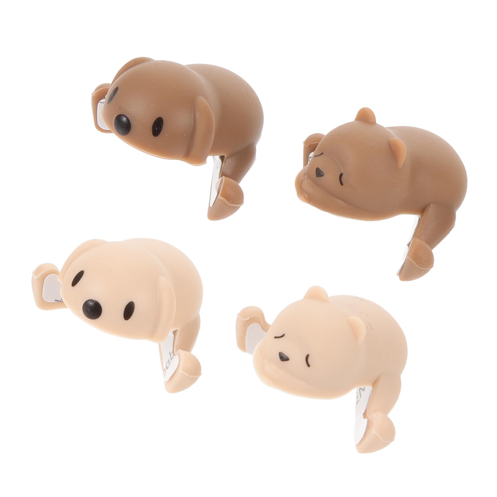 Mobestech 4pcs puppy corner guards for furniture wall corner guard table protector for home cute desk corner protector anti-collision Protective Equipment Silica gel