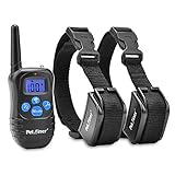 Petrainer PET998DRB2 Dog Shock Collar with Remote 330yd Dog Training Collar with Beep Vibrate Shock Electronic Collar