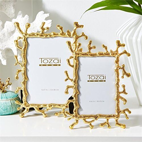 Tozai Golden Coral Set of 2 Photo Frames in Gift Box