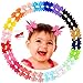 40PCS 2 Inch Baby Hair Bows Clips for Girls Grosgrain Ribbon Fully Lined Infant Hair Clips Accessories for Baby Girls Newborns Toddler in Pairs