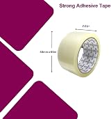 BARGAIN FACTORY Clear Packing Tape 48mm x 66m High-Strength Self Adhesive 6 view 5