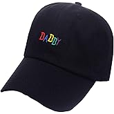 Foetest Adjustable Baseball Cap Colorful Daddy Hat Headdress Leisure Dad-Cap Hat Sunhat Hip-Hop Flat Snapback Metal Buckle