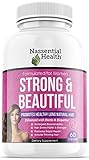 Strong & Beautiful Hair Supplement for Women - Grow Hair Faster, Longer and Stronger - Hair Growth Vitamin Formula with Biotin 5,000 mcg, Bamboo & Keratin - for All Hair Types - Made in USA