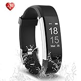 Fitness Tracker, Semaco Heart Rate Monitor Waterproof Activity Health Tracker Bluetooth Wireless Smart Bracelet with Pedometer Sleep Monitor Step Calorie Counter Activity Wristband (Black)