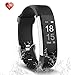 Fitness Tracker, Semaco Heart Rate Monitor Waterproof Activity Health Tracker Bluetooth Wireless Smart Bracelet with Pedometer Sleep Monitor Step Calorie Counter Activity Wristband (Black)