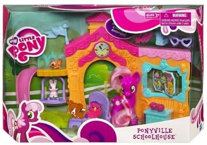 My Little Pony Schulhaus Mit Cheerilee Und 2 Tierchen Neu Pony