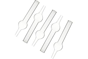 Hohopeti 5Pcs Glass Single- Drying Tubes Chemistry Experiment Equipment for Schools Transparent Design for Accurate Results f