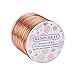BENECREAT 9 10 12 15 17 18 20 Gauge Aluminum Wire (18 Gauge,492 FT) Anodized Jewelry Craft Making Beading Floral Colored Aluminum Craft Wire for Garden, Model Making - Copper Tone