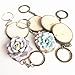 Bettewoo 50 pcs 1.5-2 inches Unfinished Natural Wood Slices Circles with Holes for Christmas Ornaments and Home Hanging Decorations