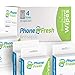 PhoneFresh Disinfecting Screen Wipes - Pre-Moistened Lens and Glass Cleaning Wipes for Glasses, Camera, Phones, Smartphones, Tablets - Quick Drying, Streak Free, Disposable - 4 Pack of 10 Wipe Boxes
