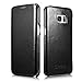 Samsung Galaxy S7 Edge Leather Case, Icarercase Business Series Vintage Genuine Leather Curve Edge Flip in Wallet Cover, Folio Flip style Cases, Slim Fit for Samsung Galaxy S7 Edge in 5.5 Inch (Black)