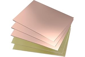 通用 Aoje-Link Single Side Copper Clad PCB Laminate Circuit Board, FR-4 Glass Fiber, 150 x 100 x 1.5mm, 5pcs