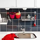 Set of 2 Ikea Steel Wire Basket Spice Rack Hang or Free Standing Kitchen Storage Holder