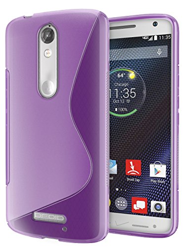 Droid Turbo 2 Case, Cimo [Wave] Premium Slim TPU Flexible Soft Case for Motorola Verizon Droid Turbo 2 / Moto X Force (2015) - Purple