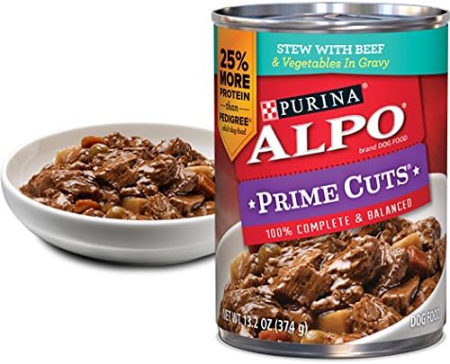Alpo Prime Cuts Stew With Beef & Vegetables in Gravy Dog Food 13.2 oz