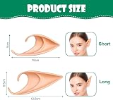 Aomig Pixie Elf Ears 2 Pairs Latex Elven Ears for Live Broadcast Halloween view 2