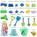 ToyerBee Sand Toys- 23pcs Beach Toys Set with Bucket, Shovels, Rakes, Watering Can, Mold- Toys for Boys, Girls,Toddles, Kids