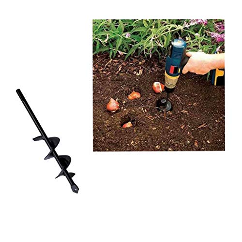Yliquor Auger Drill Bits Accessories Rotary Drill Hammer for Garden Plant Flower Planting Bedding Bulbs Seedlings (40x220MM)