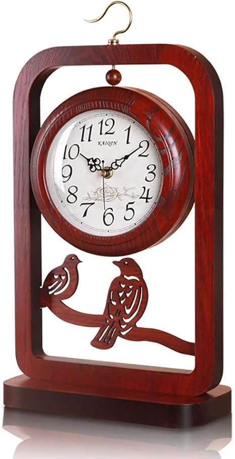 Reloj de Chimenea con Diseño de Esfera de Doble Cara Diseño de Vidrio