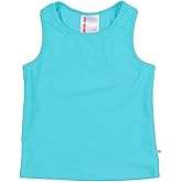 RuffleButts Girls UPF50+ Sun Protected Athletic Active Stretch Tank Top