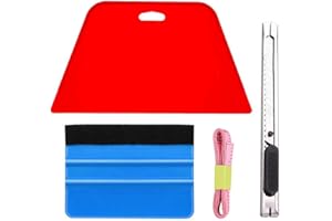 Qianglive Wallpaper Smoothing Tool Kit, Contact Paper Squeegee for Vinyl Backsplash Tile Peel and Stick Wallpaper Wrap Vinyl Window Tint Glass Film