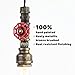 Judy Lighting Vintage Industrial Pipe Light Fixture, Farmhouse Style Metal Pendant Lights, Aged Rustic Bronze Hanging Lamp, for Home Kitchen Bathroom Ceiling Fan Lighting