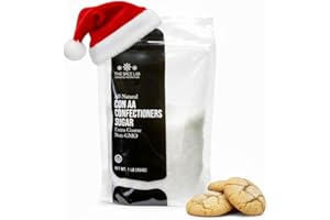 The Spice Lab Confectioners Sugar - White Extra Coarse Con AA Sugar Crystals for Baking and Cupcake Decorations - 1 Pound - Excellent for Decorating Cookies & Candy - Greatfor Bakeries