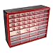 Storage Drawers-44 Compartment Organizer Desktop or Wall Mountable Container for Hardware, Parts, Craft Supplies, Beads, Jewelry, and More by Stalwart